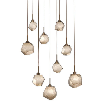 Gem Square LED Multi-Light Pendant