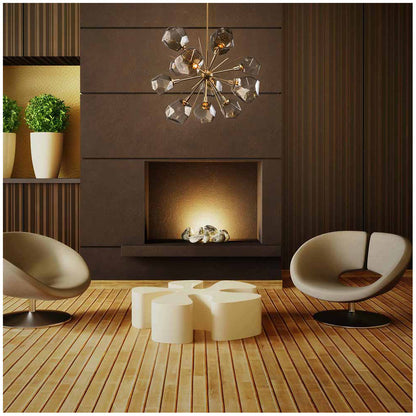 Gem Starburst LED Chandelier