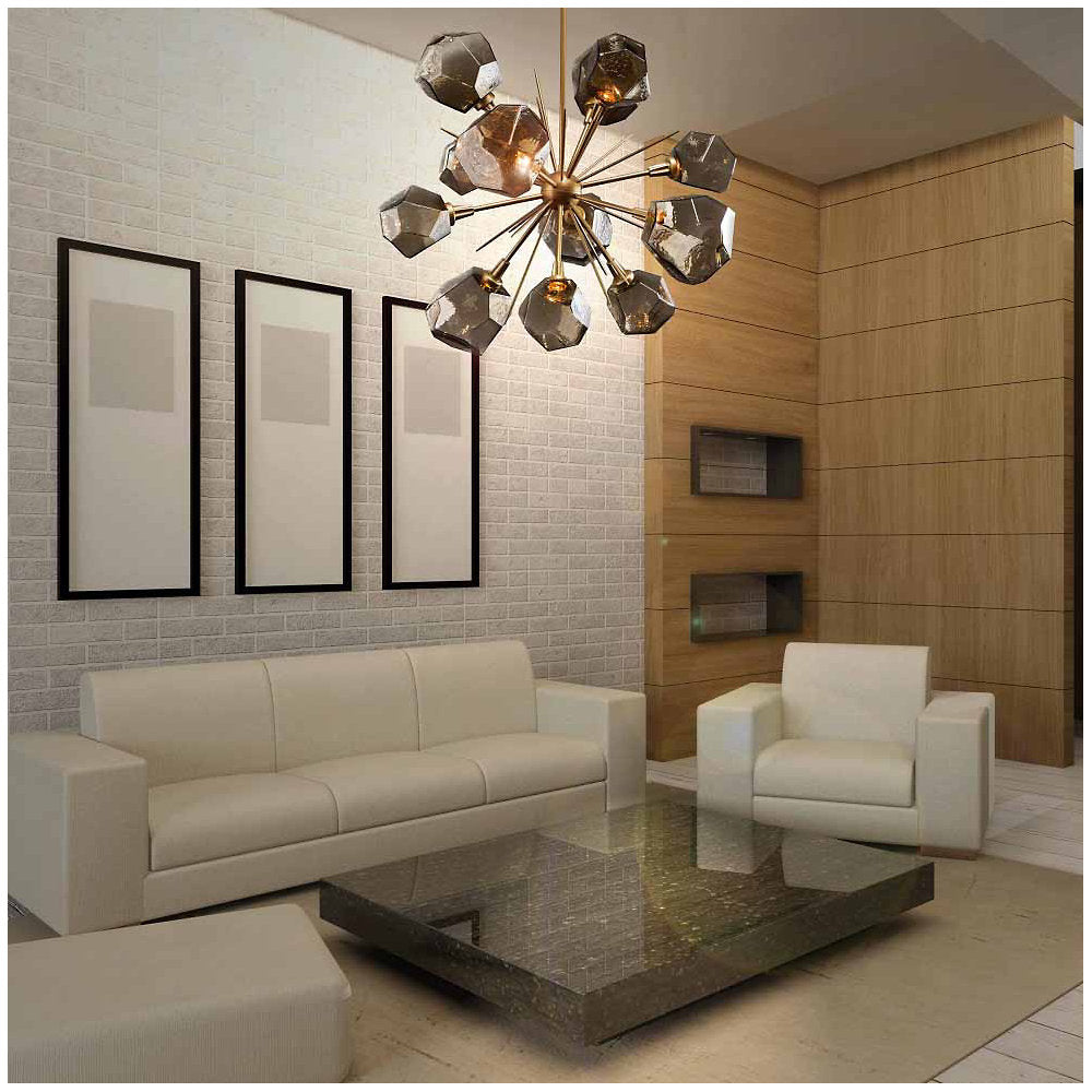 Gem Starburst LED Chandelier