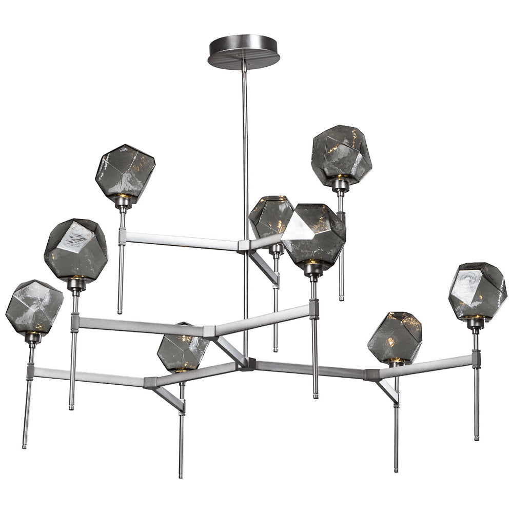 Gem Round LED Belvedere 2-Tier Chandelier