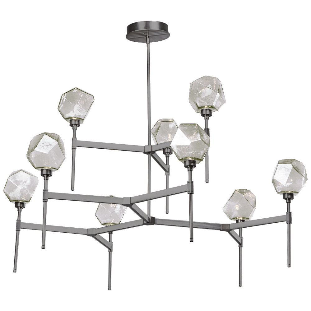 Gem Round LED Belvedere 2-Tier Chandelier