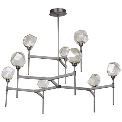 Gem Round LED Belvedere 2-Tier Chandelier
