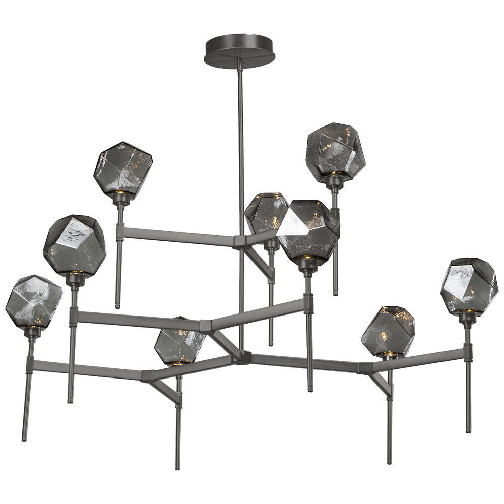 Gem Round LED Belvedere 2-Tier Chandelier
