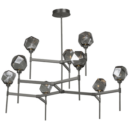 Gem Round LED Belvedere 2-Tier Chandelier