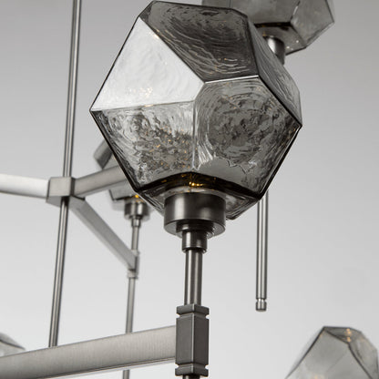 Gem Round LED Belvedere 2-Tier Chandelier
