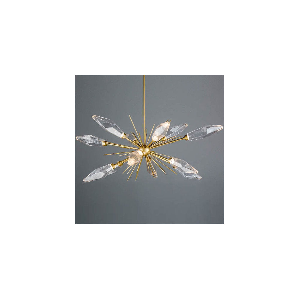Rock Crystal Oval Starburst Chandelier