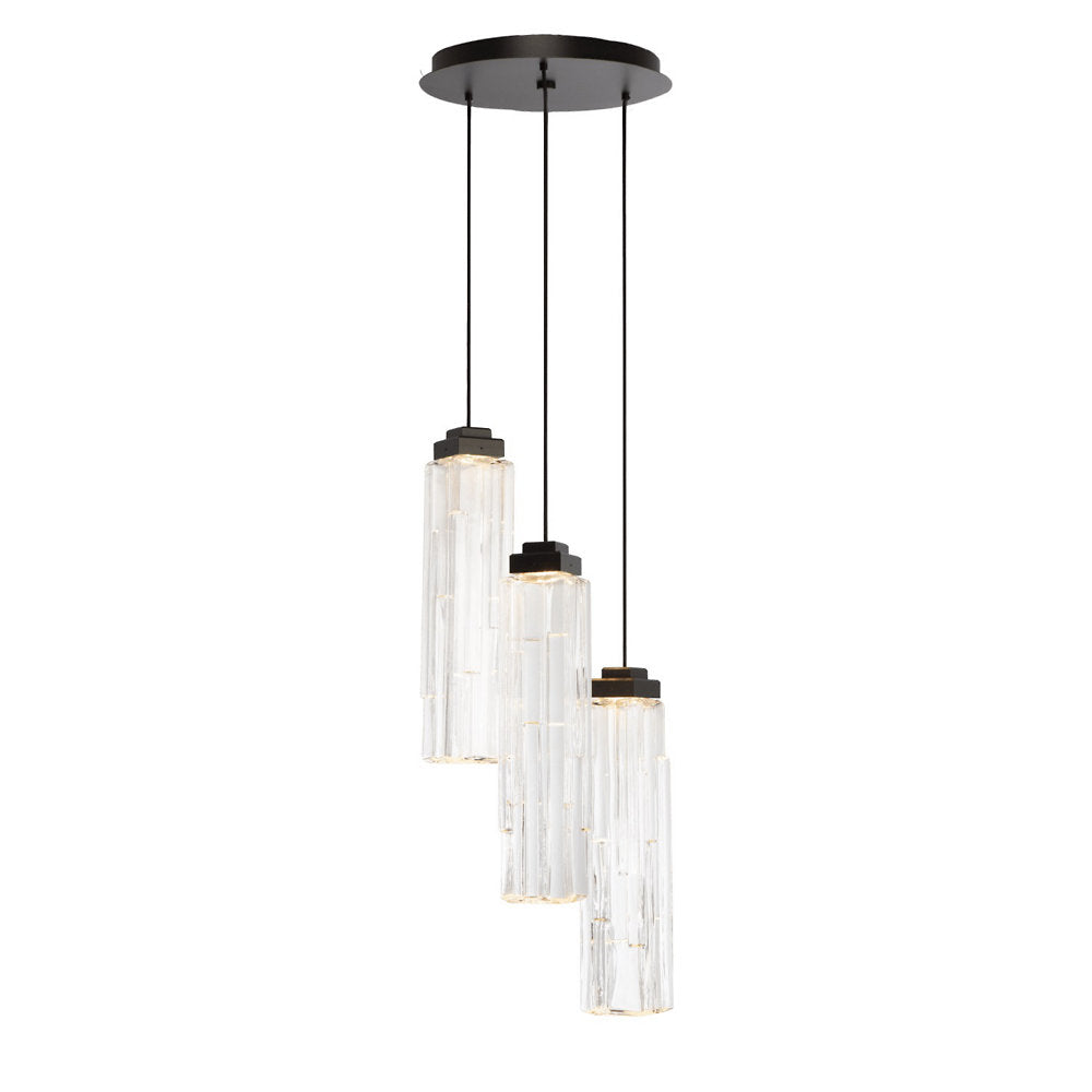Ledgestone Round LED Multi Light Pendant
