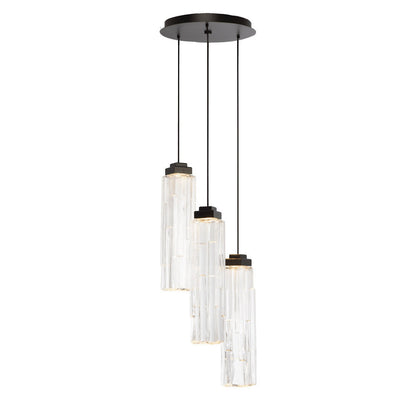 Ledgestone Round LED Multi Light Pendant
