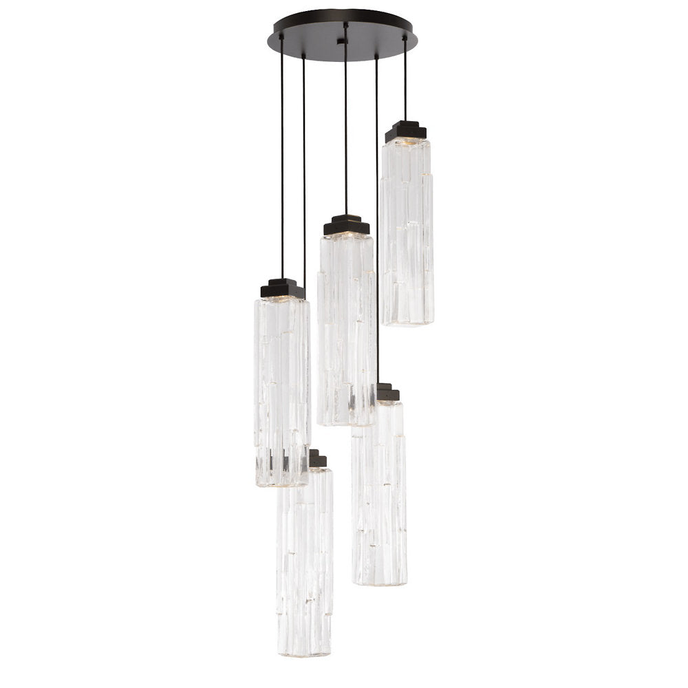Ledgestone Round LED Multi Light Pendant