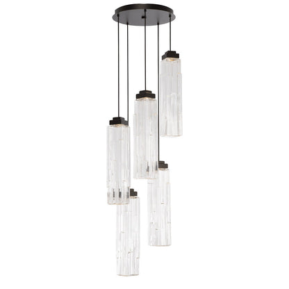 Ledgestone Round LED Multi Light Pendant