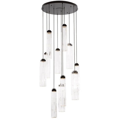 Ledgestone Round LED Multi Light Pendant