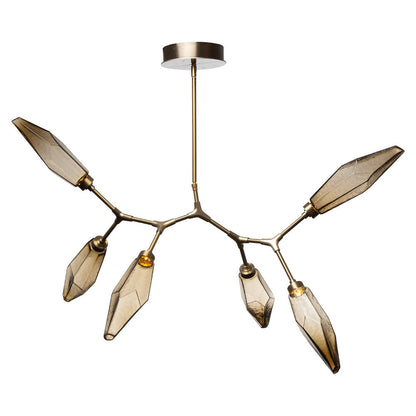 Rock Crystal Modern Branch LED Chandelier