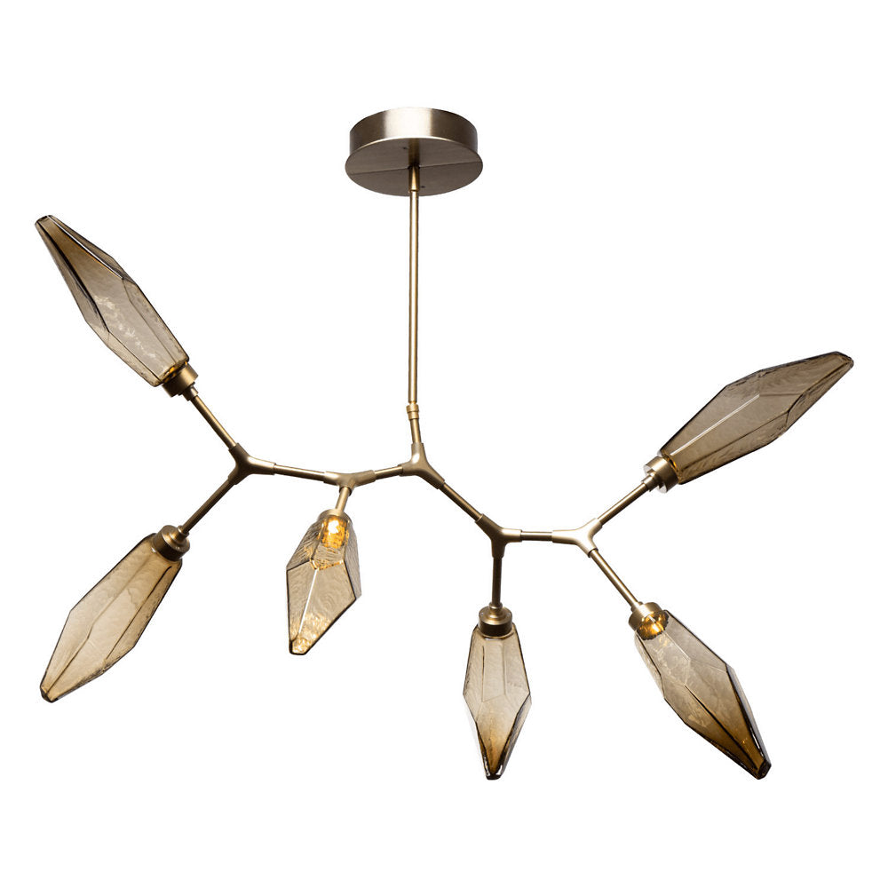 Rock Crystal Modern Branch LED Chandelier