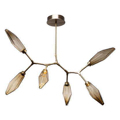 Rock Crystal Modern Branch LED Chandelier
