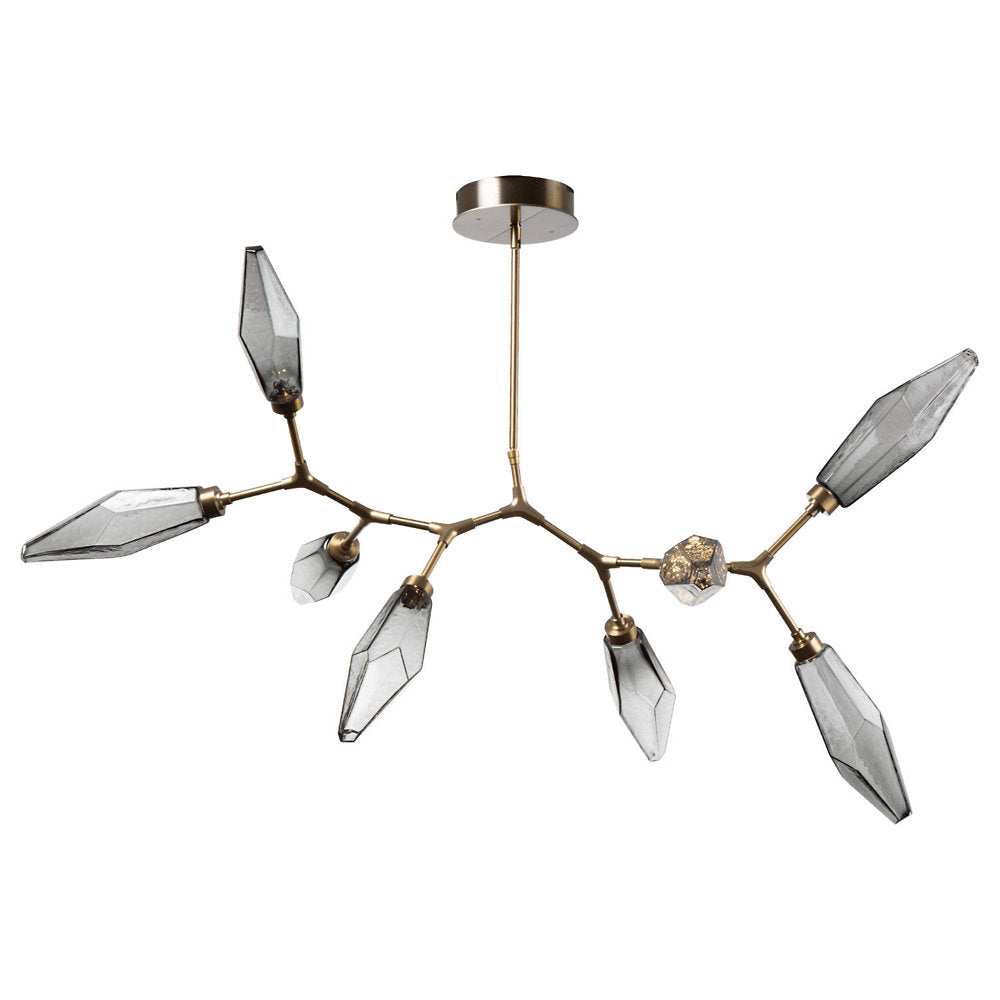 Rock Crystal Modern Branch LED Chandelier