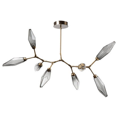 Rock Crystal Modern Branch LED Chandelier