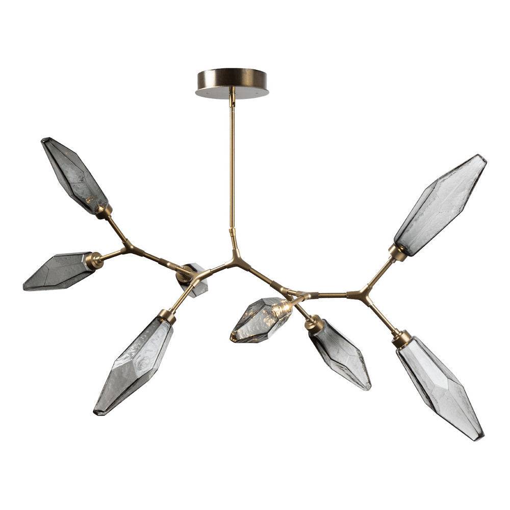Rock Crystal Modern Branch LED Chandelier