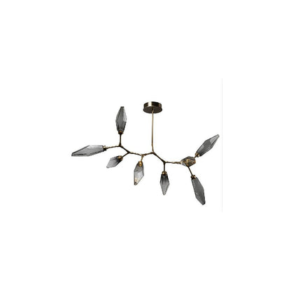 Rock Crystal Modern Branch LED Chandelier