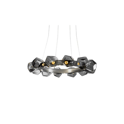 Gem Radial Ring LED Chandelier