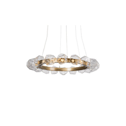 Gem Radial Ring LED Chandelier