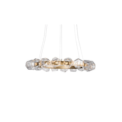 Gem Radial Ring LED Chandelier