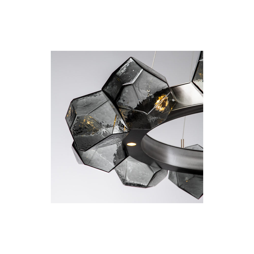 Gem Radial Ring LED Chandelier