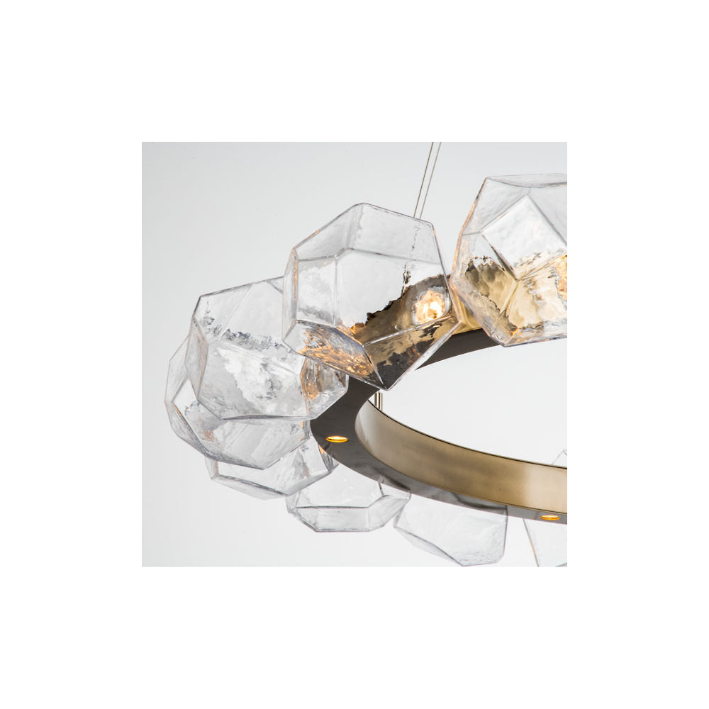 Gem Radial Ring LED Chandelier