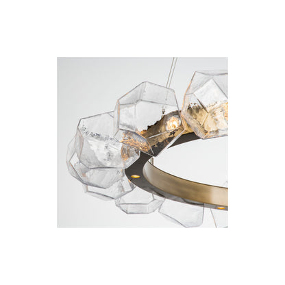 Gem Radial Ring LED Chandelier