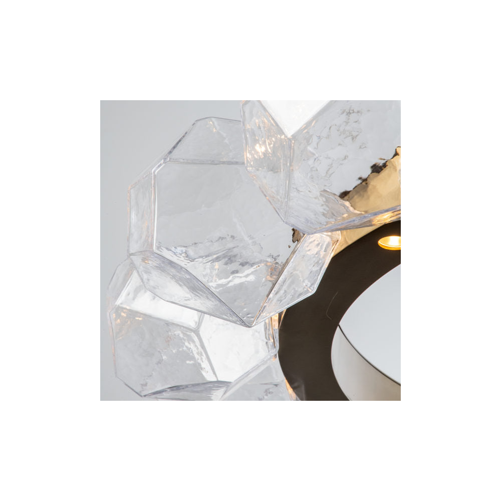 Gem Radial Ring LED Chandelier