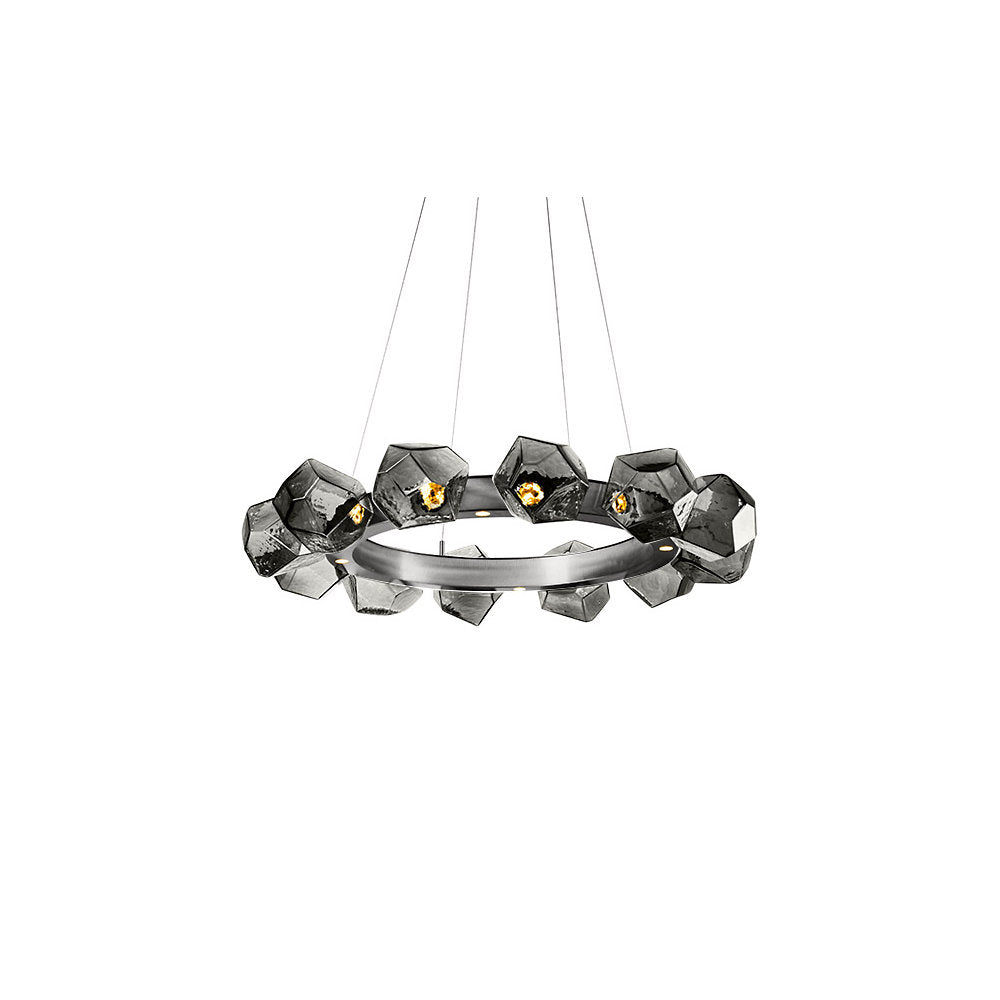 Gem Radial Ring LED Chandelier