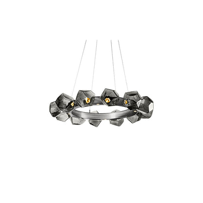 Gem Radial Ring LED Chandelier