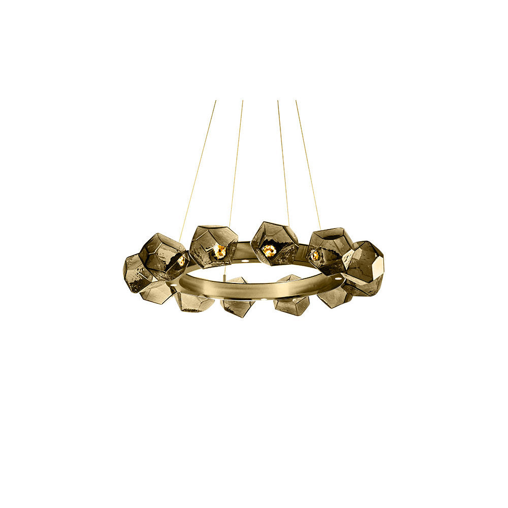Gem Radial Ring LED Chandelier