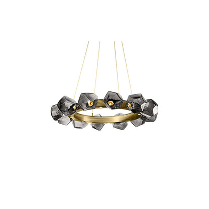 Gem Radial Ring LED Chandelier