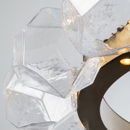 Gem Radial Ring LED Chandelier