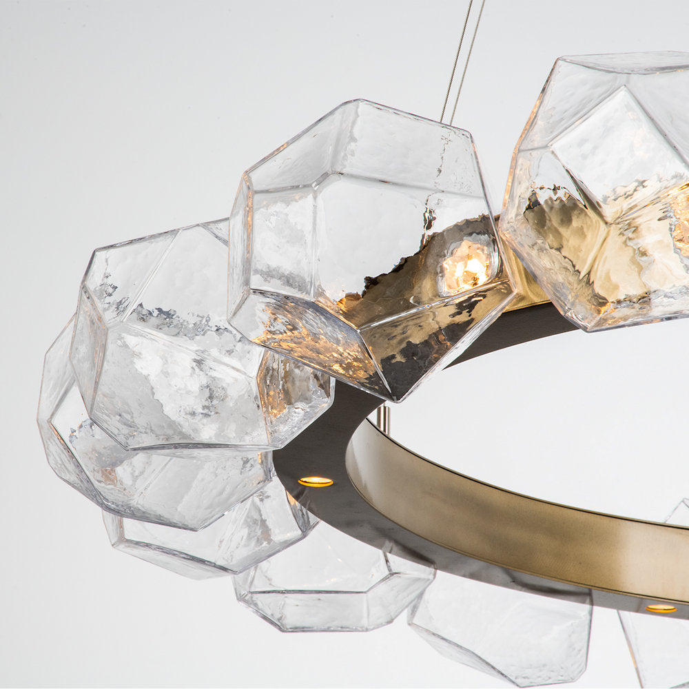 Gem Radial Ring LED Chandelier