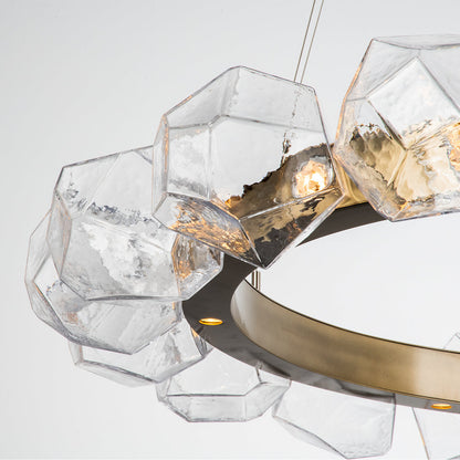 Gem Radial Ring LED Chandelier