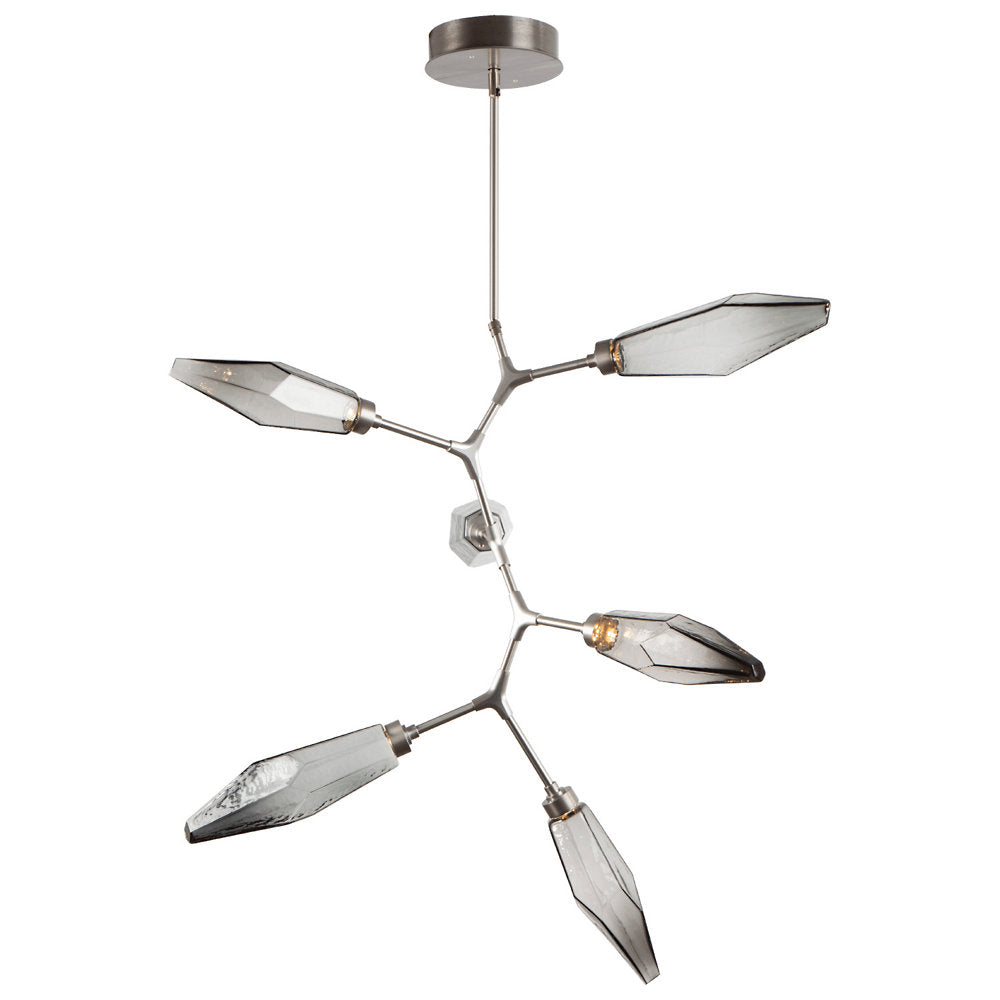 Rock Crystal Modern Vine LED Chandelier