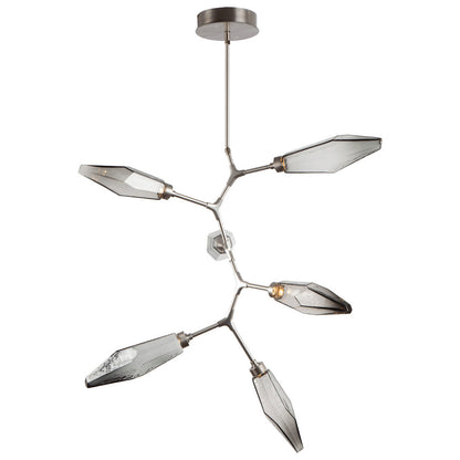 Rock Crystal Modern Vine LED Chandelier