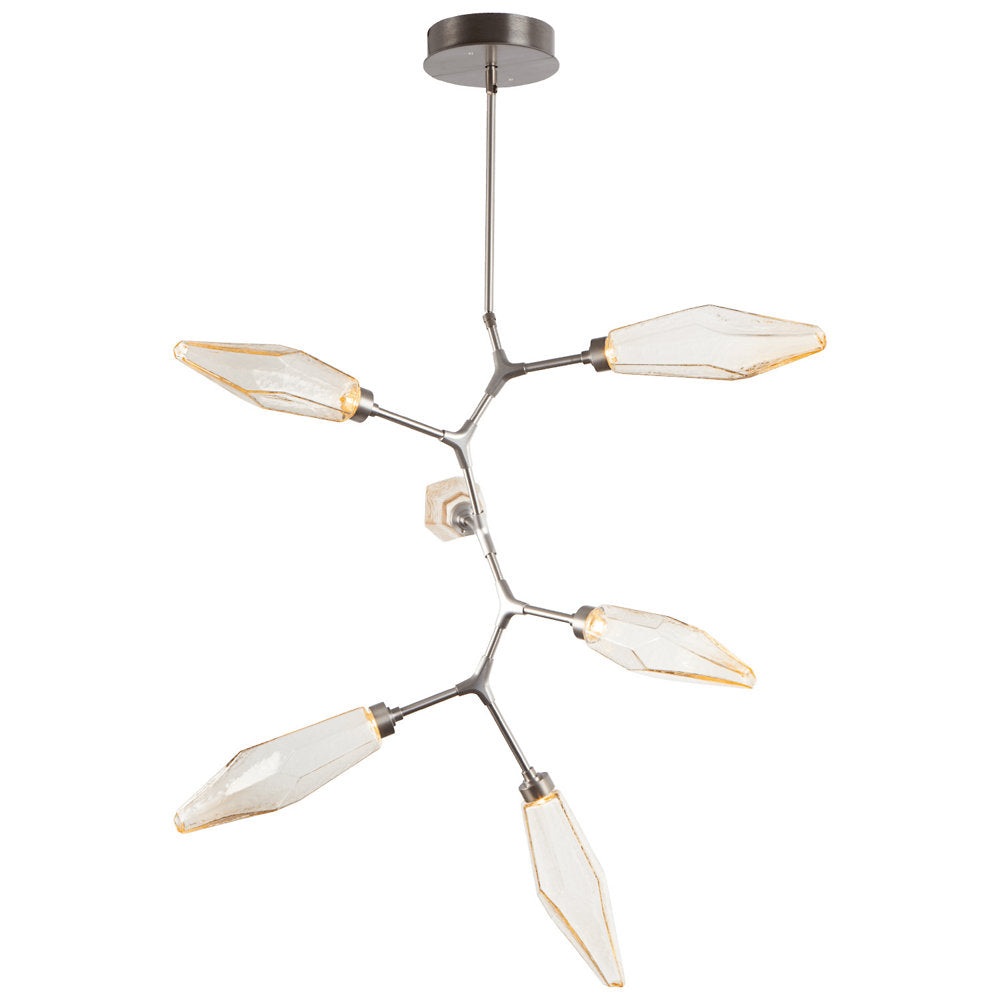 Rock Crystal Modern Vine LED Chandelier
