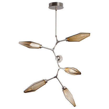 Rock Crystal Modern Vine LED Chandelier
