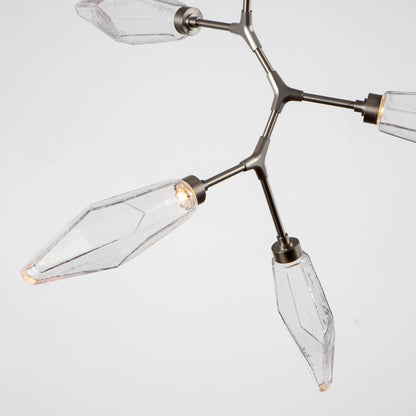 Rock Crystal Modern Vine LED Chandelier
