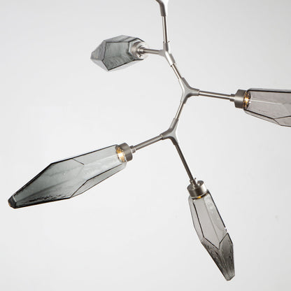 Rock Crystal Modern Vine LED Chandelier