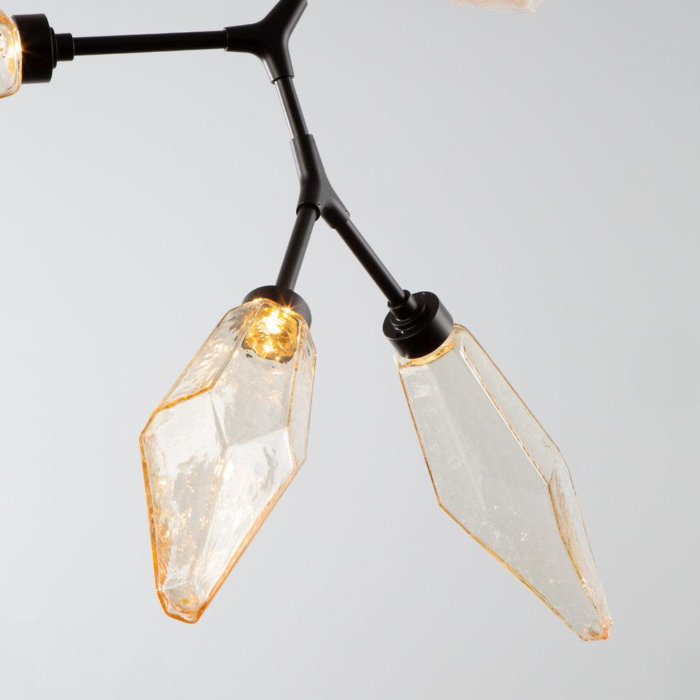Rock Crystal Modern Vine LED Chandelier
