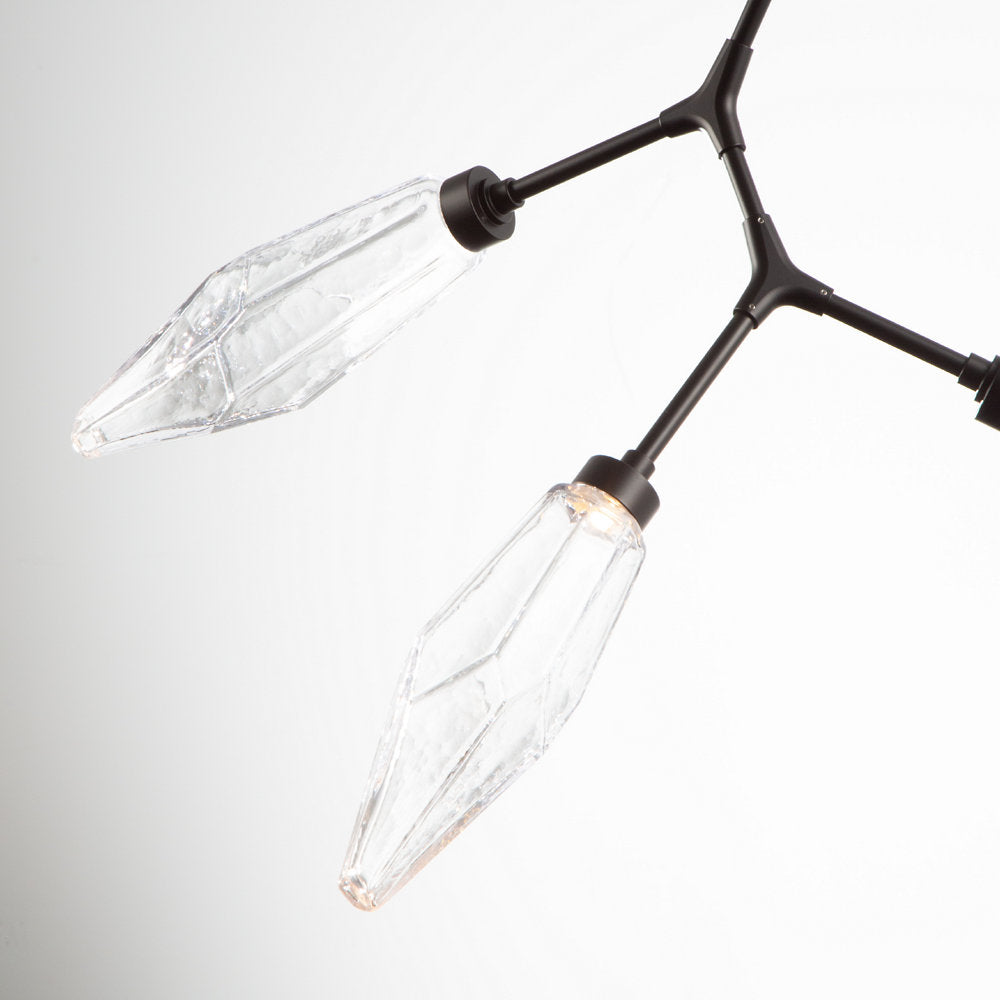 Rock Crystal Modern Vine LED Chandelier