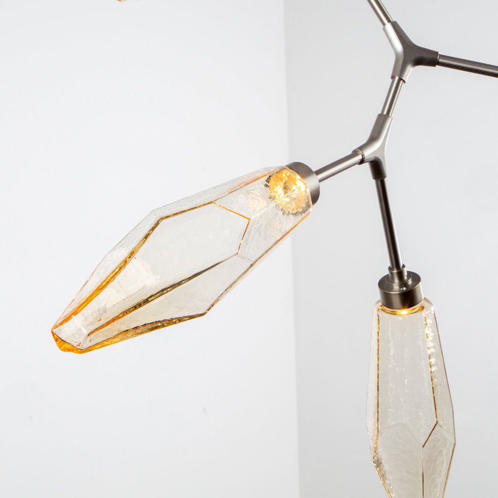 Rock Crystal Modern Vine LED Chandelier