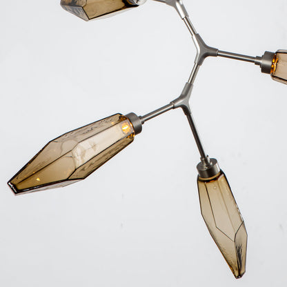 Rock Crystal Modern Vine LED Chandelier
