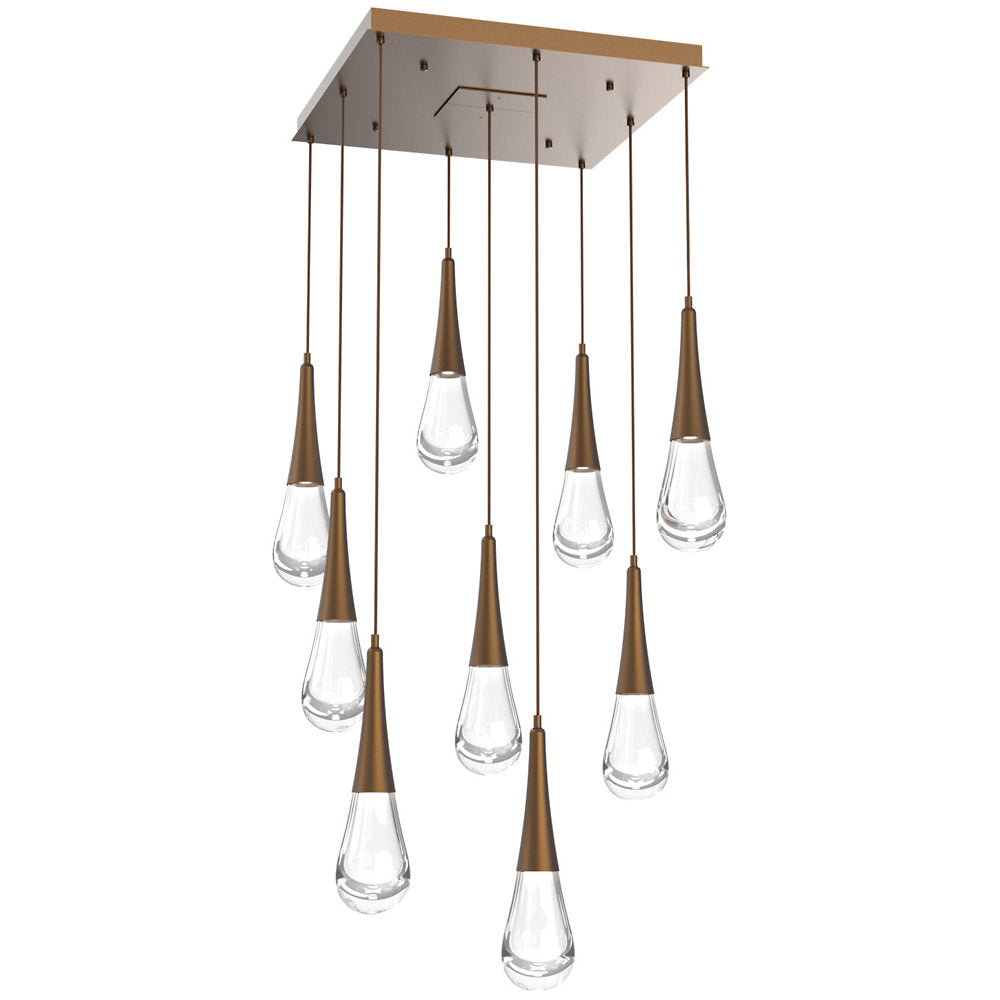 Raindrop Square LED Multi-Light Pendant