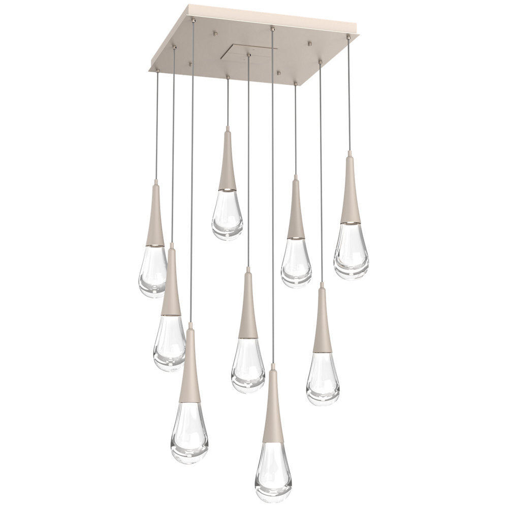 Raindrop Square LED Multi-Light Pendant