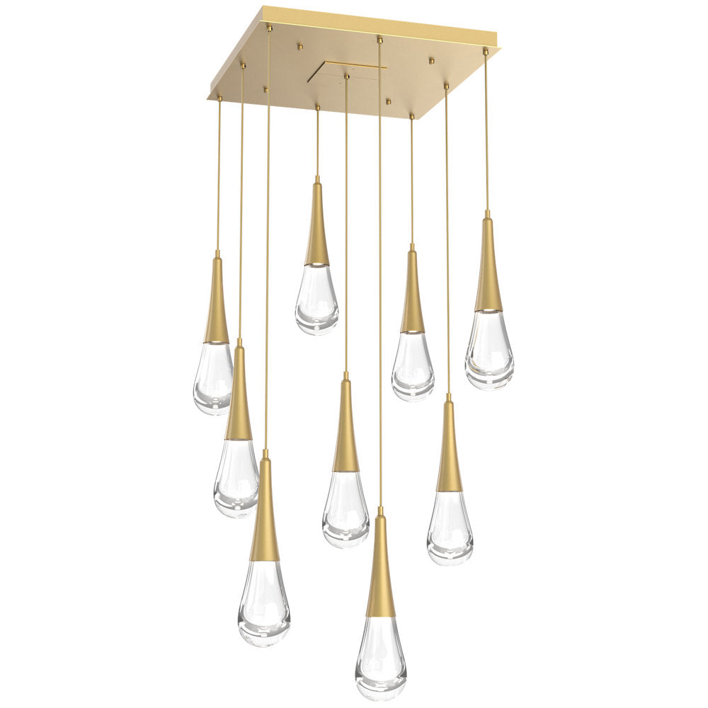 Raindrop Square LED Multi-Light Pendant