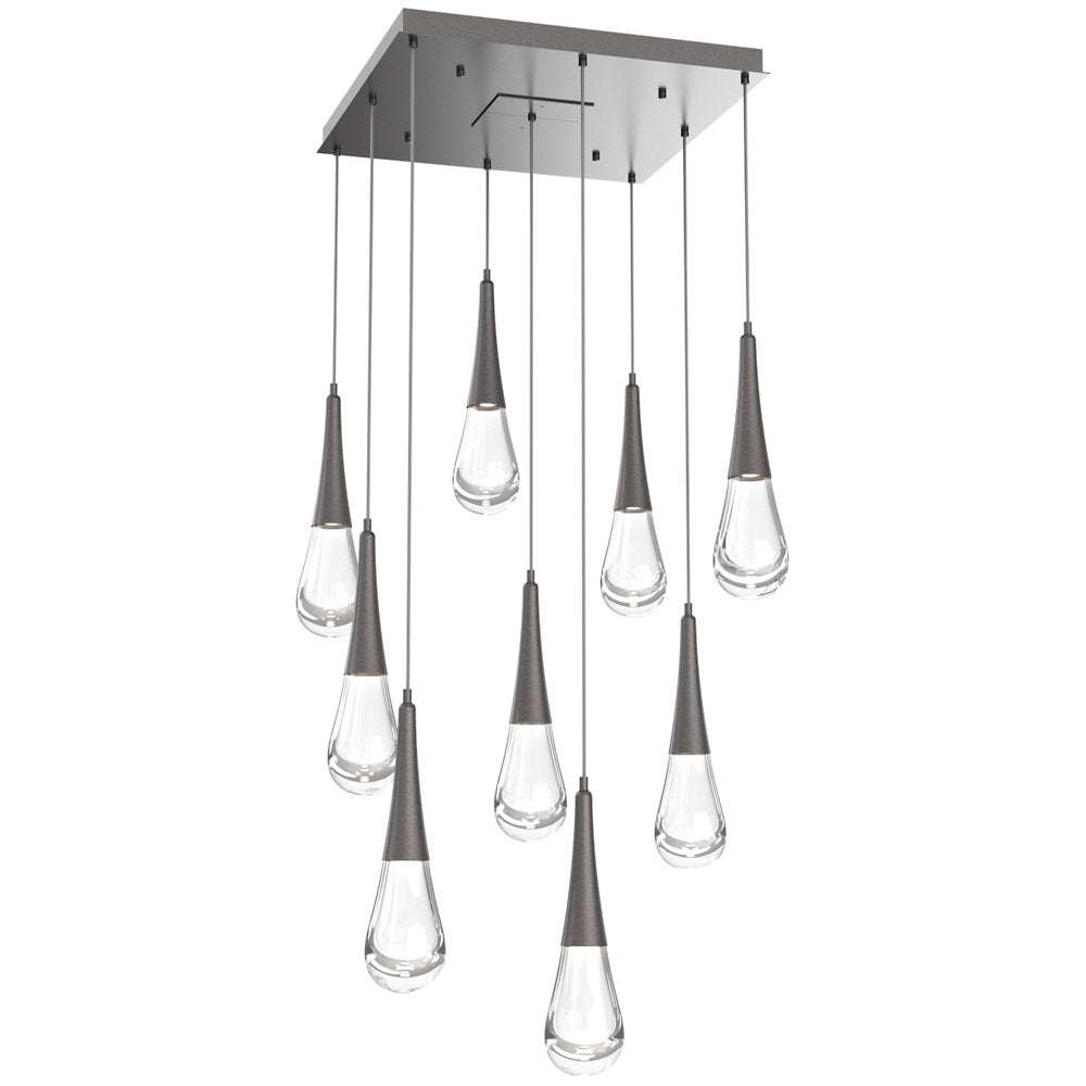 Raindrop Square LED Multi-Light Pendant